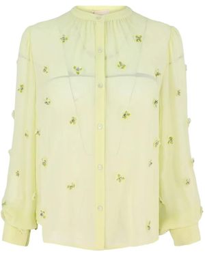 Ulla Johnson Bea Blouse Met Borduurwerk - Geel