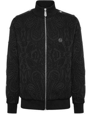 Philipp Plein Chrome Crest トラックジャケット - ブラック