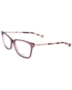 Carolina Herrera Tortoiseshell-Effect Rectangle-Frame Glasses - White