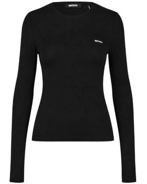 ROTATE BIRGER CHRISTENSEN Long-Sleeve T-Shirt Logo - Black