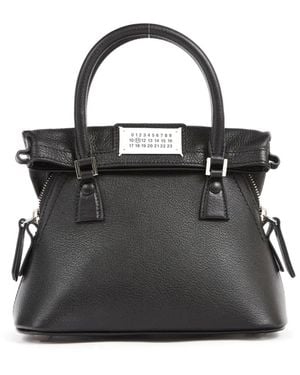 Maison Margiela 5ac クラシック ハンドバッグ マイクロ - ブラック