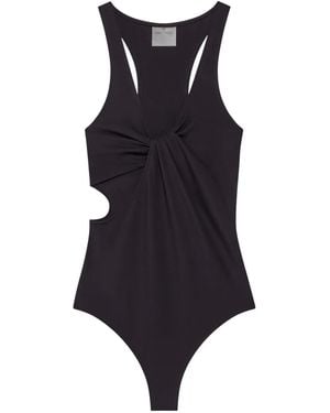 Courreges Twist ワンピース水着 - ブルー