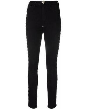 Philipp Plein Crystal スキニージーンズ - ブラック
