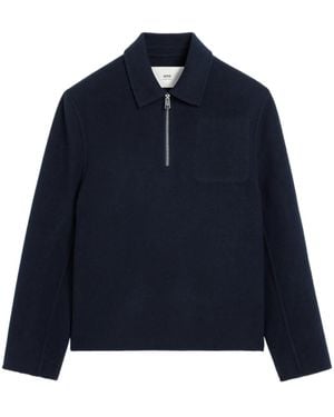 Ami Paris ジップアップ ジャケット - ブルー