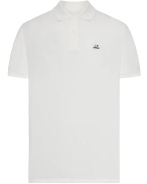C.P. Company Logo Polo Shirt - White