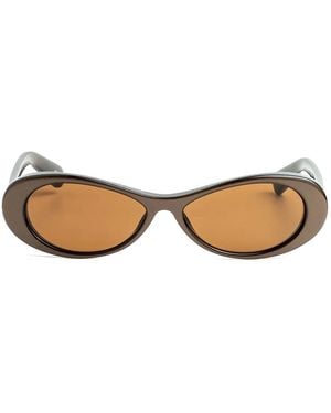 Jacquemus Zonnebril Met Cat-Eye Montuur - Naturel