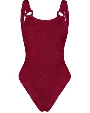 Paramidonna Sophia Ring Detail Swimsuit - Red