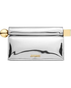 Jacquemus Rond Carré Clutch Bag - Gray