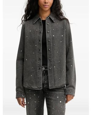 Miss Sixty Embellished Shirt - Grey