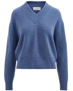 Brandon Maxwell Jersey De Canalé Maris - Azul