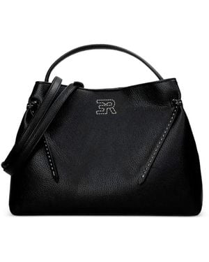 Ermanno Scervino Logo-Print Tote Bag - Black