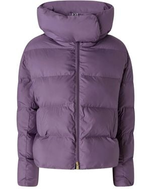 Pinko Hooded Puffer Jacket - Purple