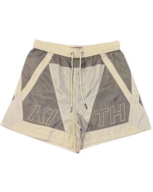 Kith Turbo Colour-Block Shorts - Natural