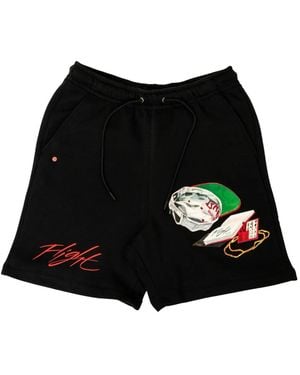 Nike X Jacob Rochester Flight Artist Series Fleece Track Shorts - Black