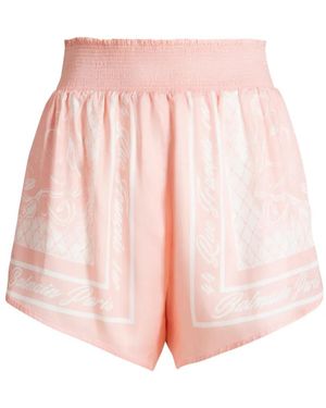 Balmain Pantalones Cortos De Pijama Estampados - Rosa