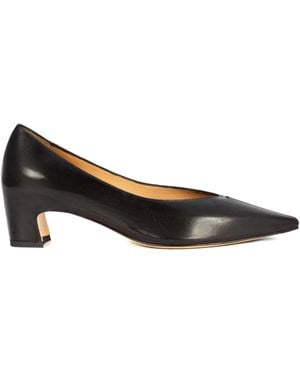 Mara Bini 40Mm Leather Heeled Court Shoes - Brown