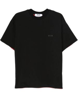 MSGM T-Shirt Con Logo - Nero