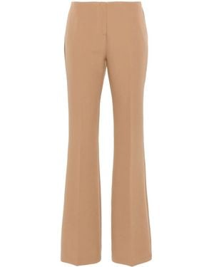 ERMANNO FIRENZE Logo-Embroidered Pants - Natural
