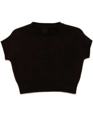 Teddy Cashmere Genova トップ - ブラック