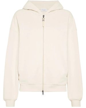 Brunello Cucinelli Zipped Hoodie - ナチュラル