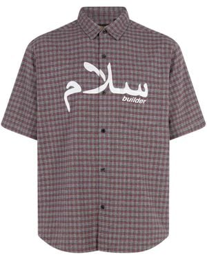 Supreme X Undercover Short-Sleeve Flannel Shirt - Purple
