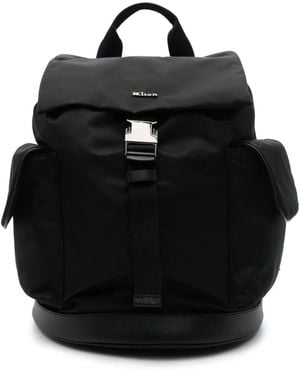 Kiton Backpack With Logo - Black