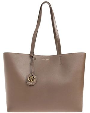 Kurt Geiger Chelsea Logo-Plaque Shopper Tote Bag - Brown