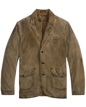 RRL Corduroy Elbow-Patch Cotton Blazer - Brown