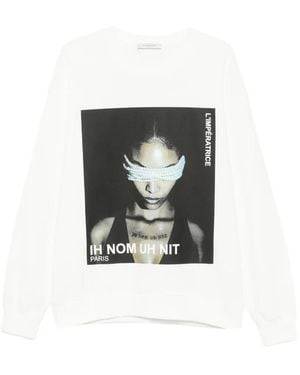 ih nom uh nit Sudadera L'Impératrice Con Motivo Gráfico - Blanco