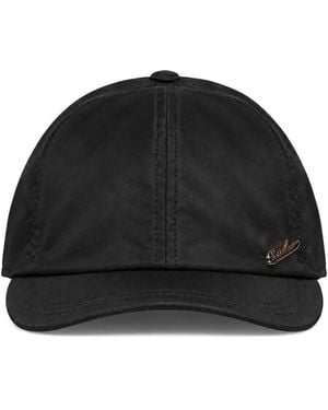 Borsalino Hiker Rain Logo-Plaque Baseball Cap - Black