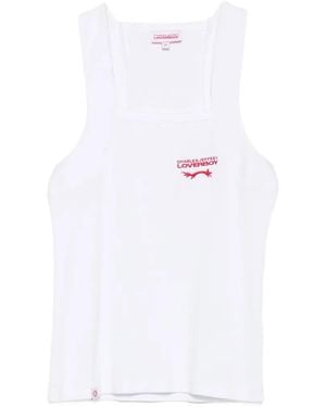 Charles Jeffrey Logo-Embroidered Vest - White