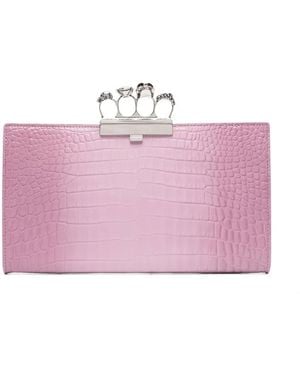 McQueen フォーリング クラッチバッグ - ピンク