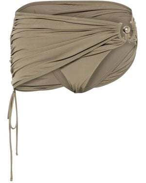 Christopher Esber Ruched Bikini Bottom - Green