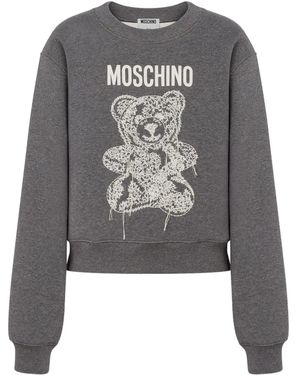 Moschino テディベア スウェットシャツ - グレー