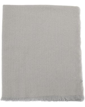 Destin Fringed-Detail Scarf - Gray