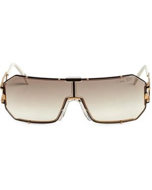Cazal 904 Geometric-Frame Sunglasses - Grey