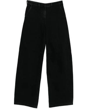 Entire studios Cotton Wide-Leg Jeans - Black