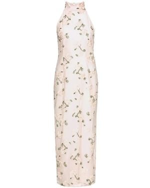 ROTATE BIRGER CHRISTENSEN Robe Longue À Fleurs - White