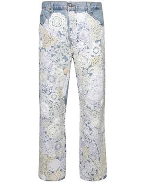Earthling VIP Jeans Poetic Lust A Gamba Ampia - Blu