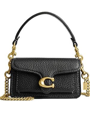 COACH Tabby C-Plaque Bag - Black