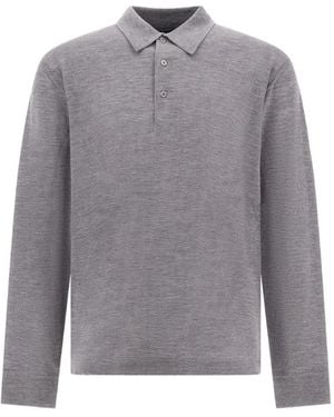 Herno Cashmere Polo Shirt - Grey