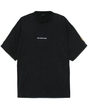 Balenciaga T-Shirt With Logo - Black