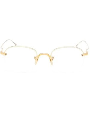Thom Browne Round-Frame Glasses - White