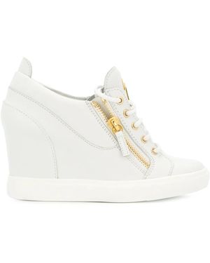 Giuseppe Zanotti 'Sonya' Wedge Trainers - White