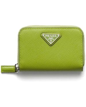 Prada サフィアーノレザー コインケース - グリーン