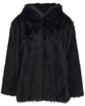 Kaos Faux Fur Coat - ブラック