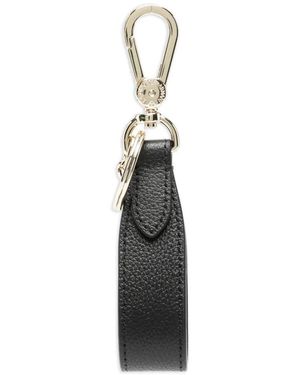 Emporio Armani Leather Keyring - White