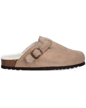 Scholl Fae New Buckle-Fastening Mules - Brown