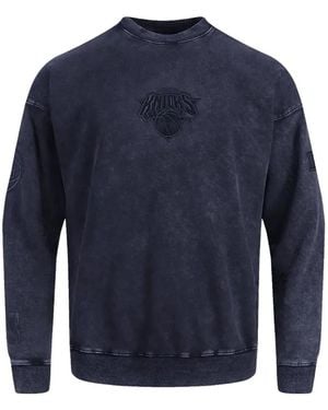 Pro Standard X New York Knicks Enzyme-Wash Sweatshirt - Blue