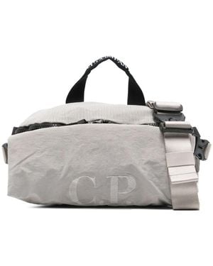 C.P. Company Logo-Embroidered Belt Bag - Grey